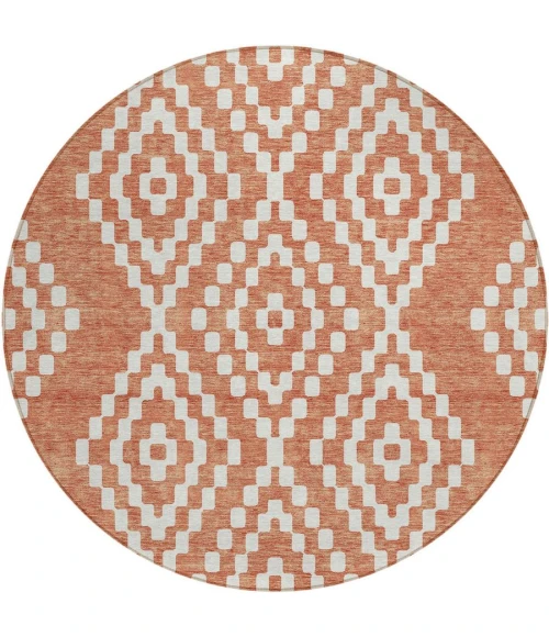 Addison Chantille ACN891-Salmon 8 ft. X 8 ft. Round Rug