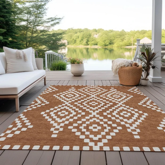 Addison Chantille ACN891-Terracotta 5 ft. X 7 ft. 6 in. Rectangle Rug