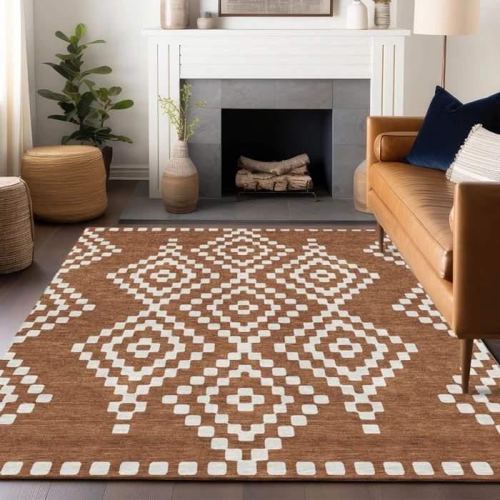 Addison Chantille ACN891-Terracotta 5 ft. X 7 ft. 6 in. Rectangle Rug