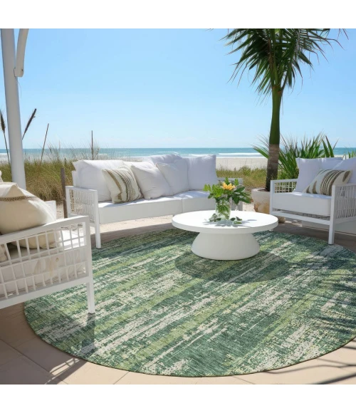 Addison Chantille ACN892-Green 8 ft. X 8 ft. Round Rug
