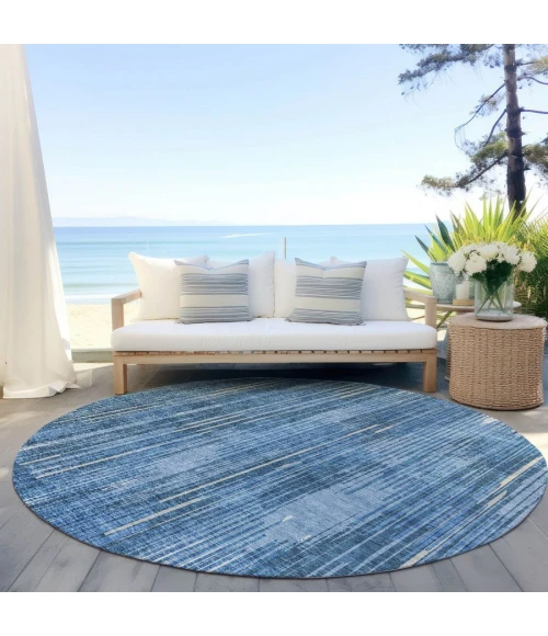 Addison Chantille ACN893-Blue 8 ft. X 8 ft. Round Rug