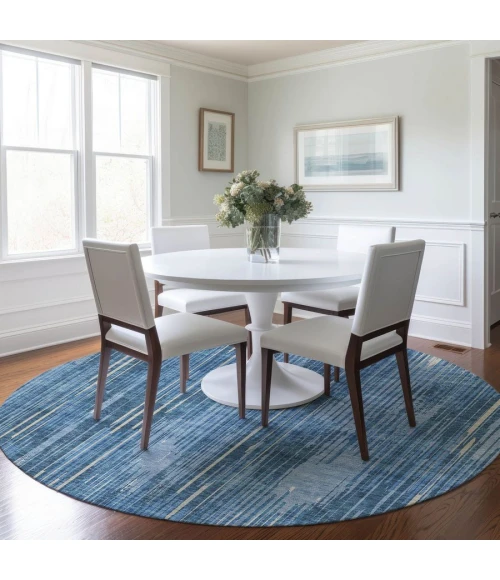 Addison Chantille ACN893-Blue 8 ft. X 8 ft. Round Rug