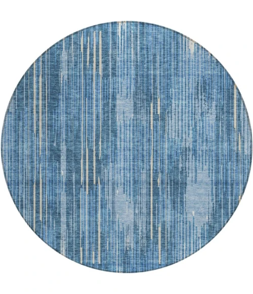 Addison Chantille ACN893-Blue 8 ft. X 8 ft. Round Rug