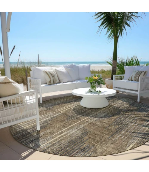 Addison Chantille ACN893-Taupe 8 ft. X 8 ft. Round Rug