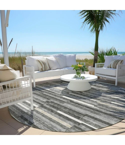 Addison Chantille ACN894-Gray 8 ft. X 8 ft. Round Rug