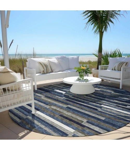 Addison Chantille ACN894-Navy 8 ft. X 8 ft. Round Rug