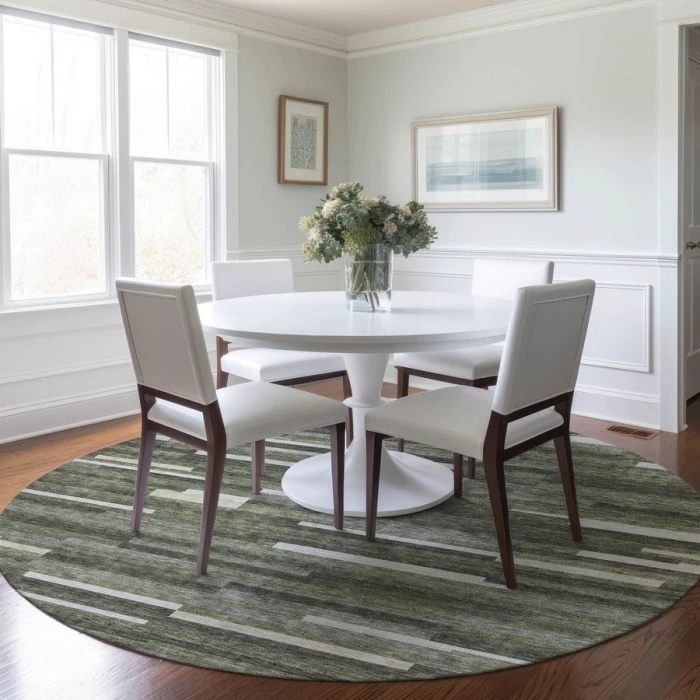 Addison Chantille ACN894-Olive 8 ft. X 8 ft. Round Rug