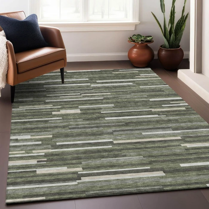 Addison Chantille ACN894-Olive 5 ft. X 7 ft. 6 in. Rectangle Rug
