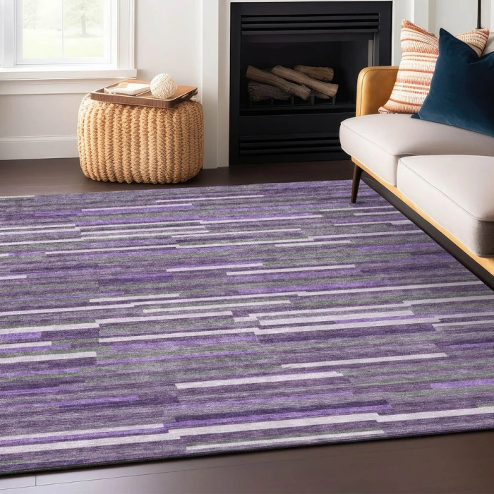Addison Chantille ACN894-Purple 9 ft. X 12 ft. Rectangle Rug