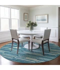 Addison Chantille ACN894-Teal 8 ft. X 8 ft. Round Rug