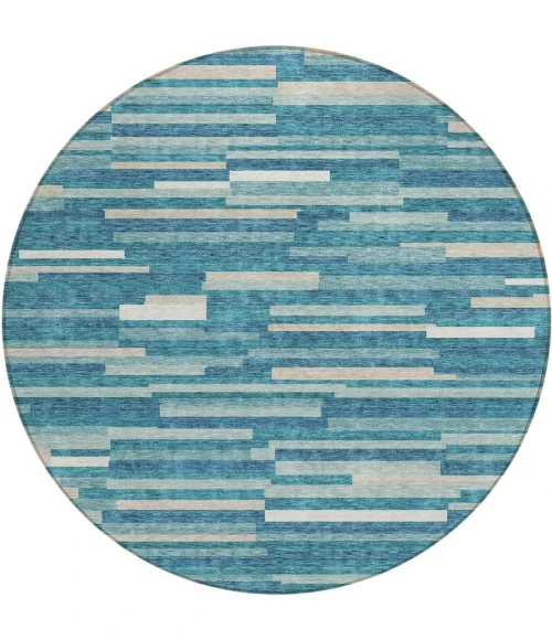 Addison Chantille ACN894-Teal 8 ft. X 8 ft. Round Rug