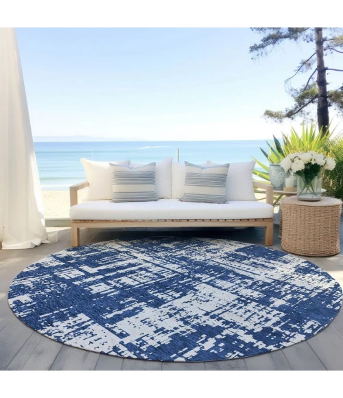 Addison Chantille ACN895-Navy 8 ft. X 8 ft. Round Rug