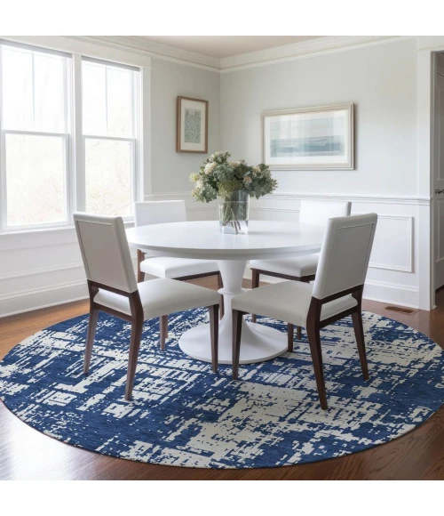 Addison Chantille ACN895-Navy 8 ft. X 8 ft. Round Rug