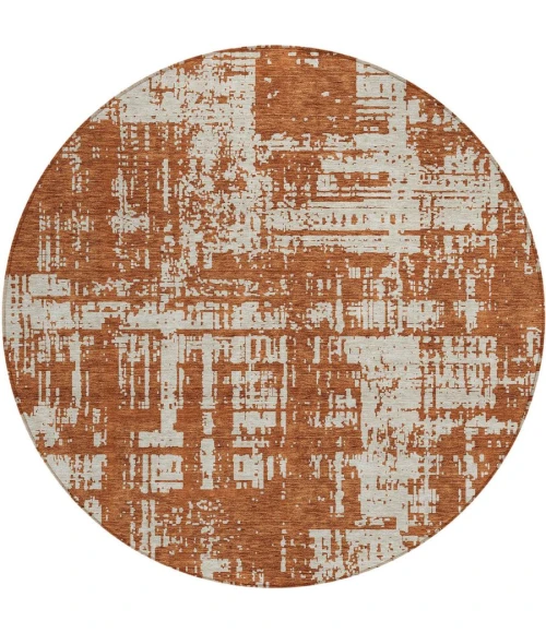 Addison Chantille ACN895-Paprika 8 ft. X 8 ft. Round Rug