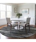 Addison Chantille ACN896-Black 8 ft. X 8 ft. Round Rug