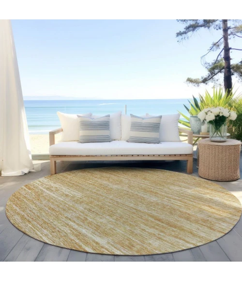 Addison Chantille ACN896-Gold 8 ft. X 8 ft. Round Rug