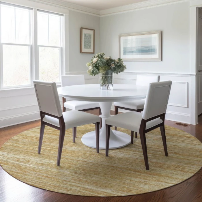 Addison Chantille ACN896-Gold 8 ft. X 8 ft. Round Rug