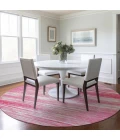 Addison Chantille ACN896-Pink 8 ft. X 8 ft. Round Rug