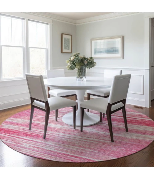 Addison Chantille ACN896-Pink 8 ft. X 8 ft. Round Rug
