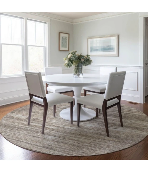 Addison Chantille ACN896-Taupe 8 ft. X 8 ft. Round Rug