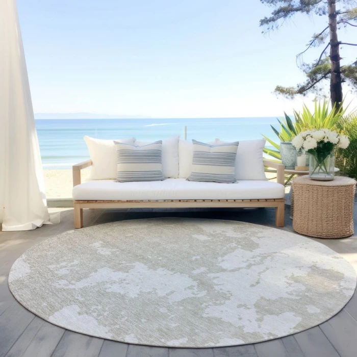 Addison Chantille ACN897-Beige 8 ft. X 8 ft. Round Rug