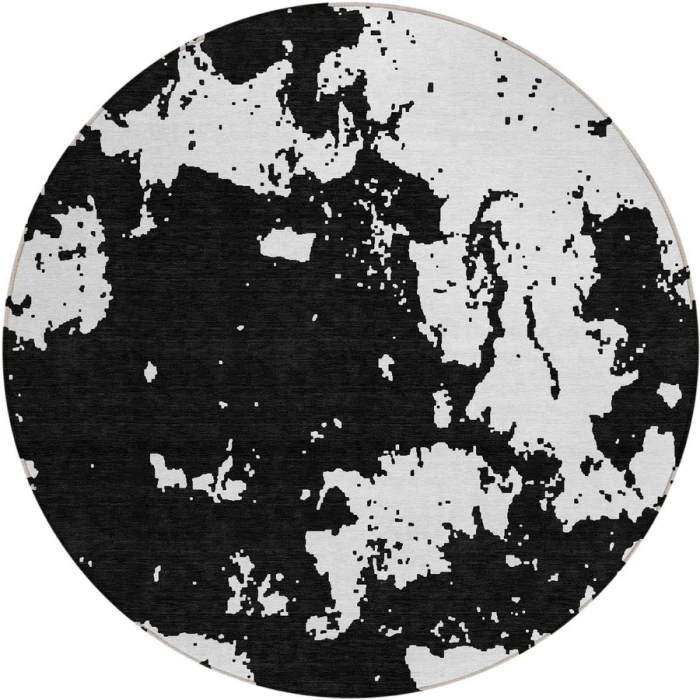 Addison Chantille ACN897-Black 8 ft. X 8 ft. Round Rug