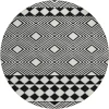Addison Chantille ACN898-Black 8 ft. X 8 ft. Round Rug