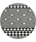 Addison Chantille ACN898-Black 8 ft. X 8 ft. Round Rug