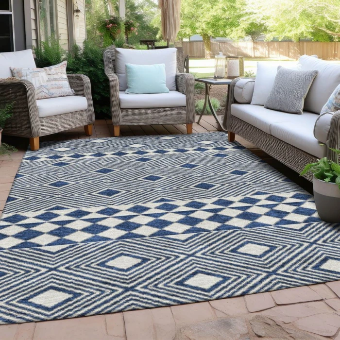 Addison Chantille ACN898-Navy 5 ft. X 7 ft. 6 in. Rectangle Rug