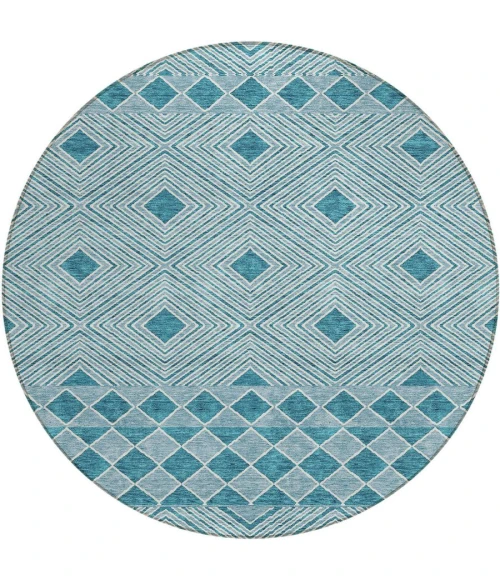 Addison Chantille ACN898-Teal 8 ft. X 8 ft. Round Rug