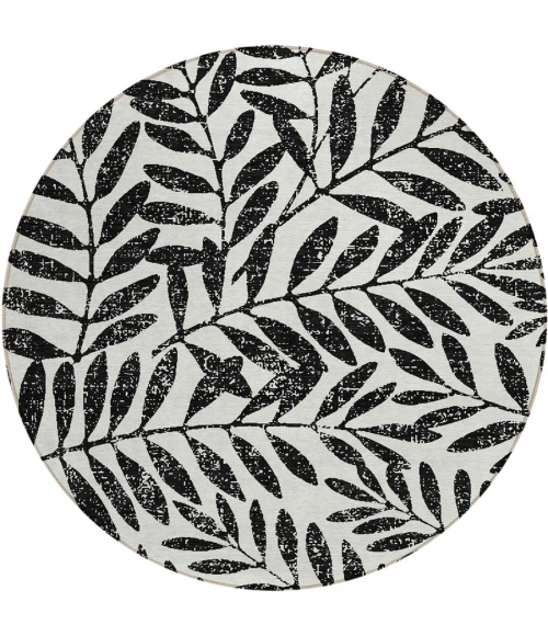 Addison Chantille ACN899-Black 8 ft. X 8 ft. Round Rug