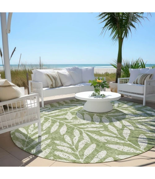 Addison Chantille ACN899-Green 8 ft. X 8 ft. Round Rug