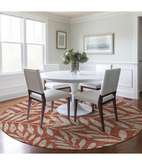 Addison Chantille ACN899-Paprika 8 ft. X 8 ft. Round Rug