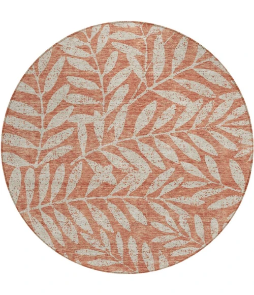Addison Chantille ACN899-Salmon 8 ft. X 8 ft. Round Rug