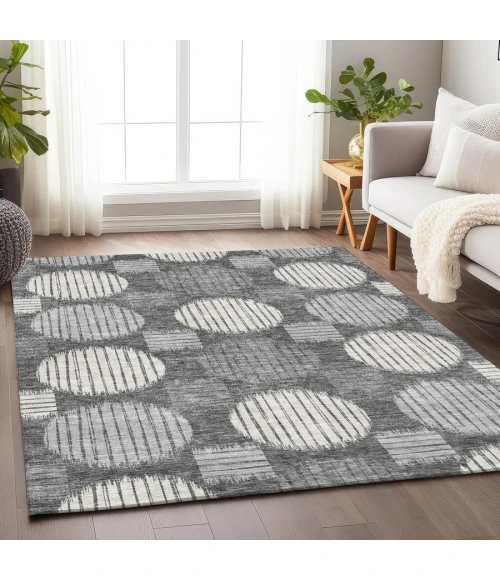 Addison Chantille ACN900-Charcoal 5 ft. X 7 ft. 6 in. Rectangle Rug