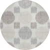 Addison Chantille ACN900-Ivory 8 ft. X 8 ft. Round Rug