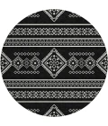 Addison Chantille ACN901-Black 8 ft. X 8 ft. Round Rug