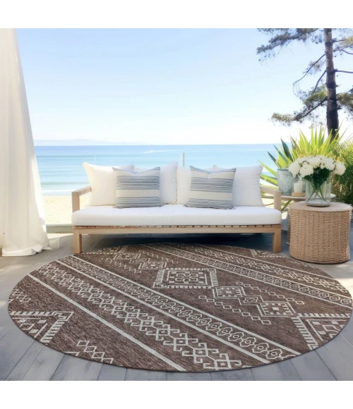Addison Chantille ACN901-Brown 8 ft. X 8 ft. Round Rug