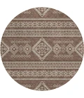 Addison Chantille ACN901-Brown 8 ft. X 8 ft. Round Rug
