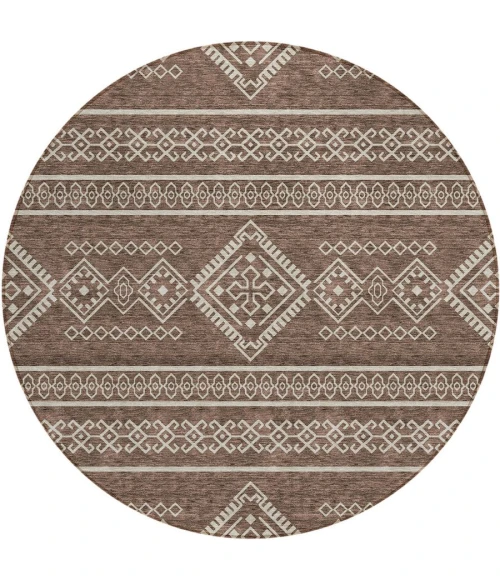 Addison Chantille ACN901-Brown 8 ft. X 8 ft. Round Rug