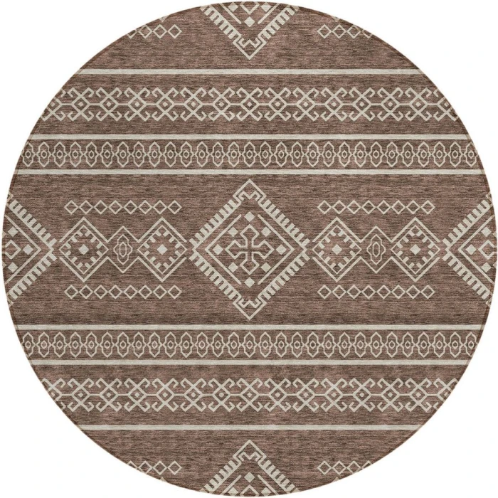 Addison Chantille ACN901-Brown 8 ft. X 8 ft. Round Rug