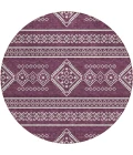 Addison Chantille ACN901-Eggplant 8 ft. X 8 ft. Round Rug