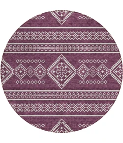 Addison Chantille ACN901-Eggplant 8 ft. X 8 ft. Round Rug