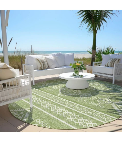 Addison Chantille ACN901-Green 8 ft. X 8 ft. Round Rug