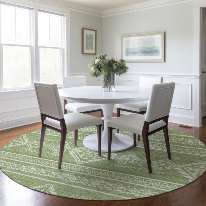 Addison Chantille ACN901-Green 8 ft. X 8 ft. Round Rug