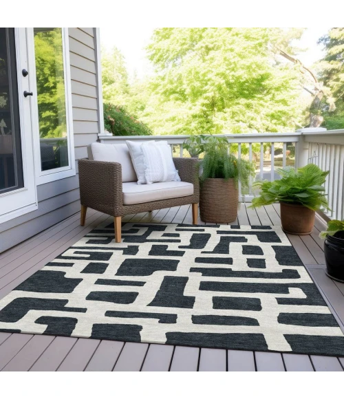 Addison Chantille ACN903-Black 5 ft. X 7 ft. 6 in. Rectangle Rug