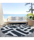 Addison Chantille ACN903-Black 8 ft. X 8 ft. Round Rug