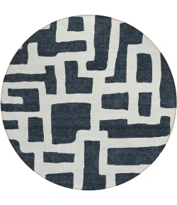 Addison Chantille ACN903-Black 8 ft. X 8 ft. Round Rug
