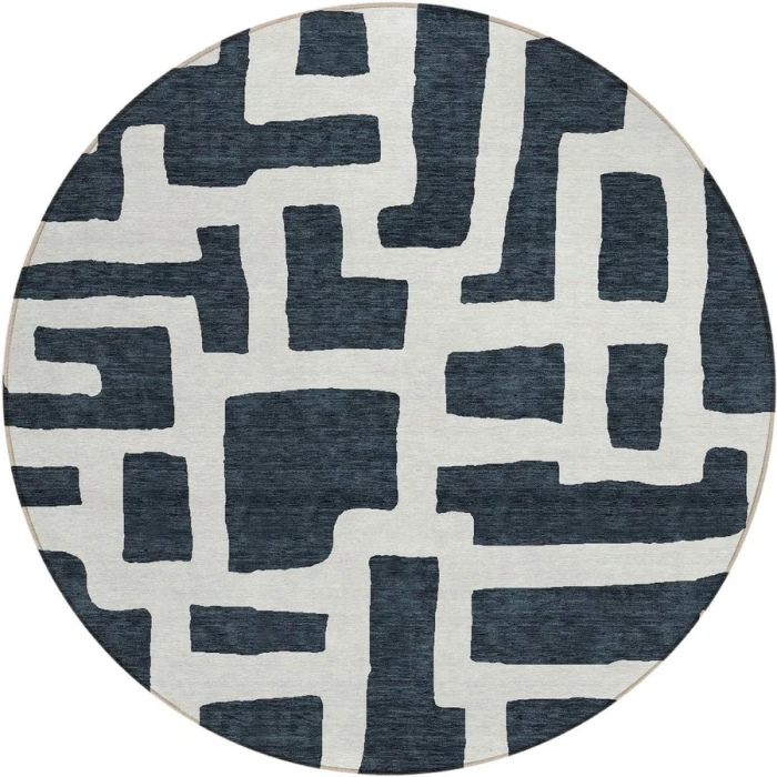 Addison Chantille ACN903-Black 8 ft. X 8 ft. Round Rug