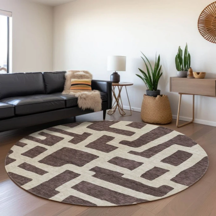 Addison Chantille ACN903-Fudge 8 ft. X 8 ft. Round Rug